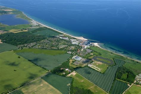 Luftbild Damp K Sten Landschaft Am Sandstrand Der Ostsee Mit Der