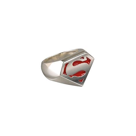 Superman Sterling Signet Ring Siegelring Silber Ringe