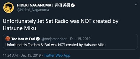 Unfortunately Jet Set Radio was NOT created by Hatsune Miku | Hideki ...