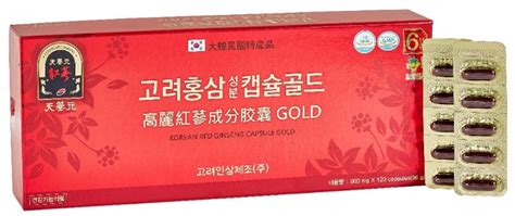 Korean Red Ginseng Capsule Gold Tradekorea