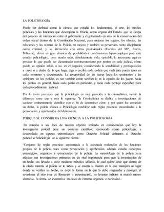 La Policiolog A Pdf