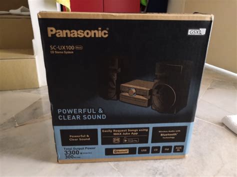 Panasonic SC UX100 New In Box Audio Portable Audio Accessories On