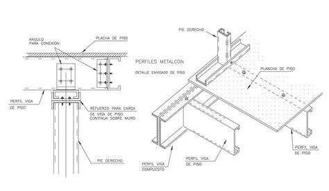 Line Framing Elevation View With Beam And Column View Dwg File Cadbull