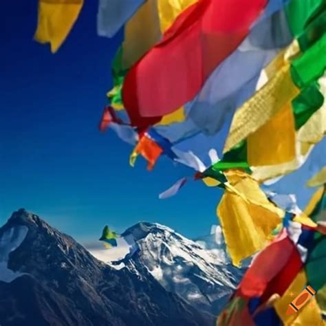 Buddhist Prayer Flags On Craiyon