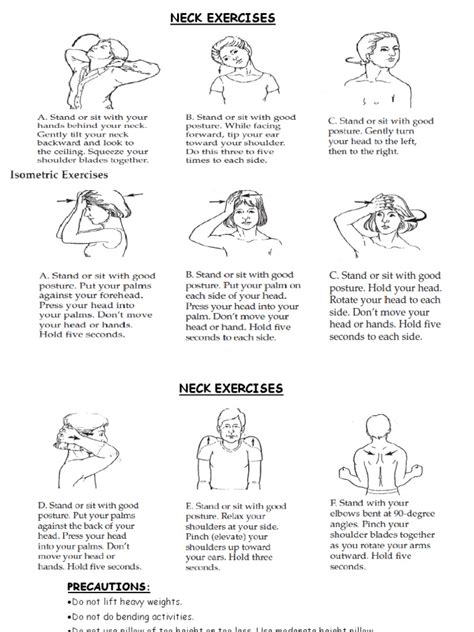 basic neck exercises  physical exercise recreation