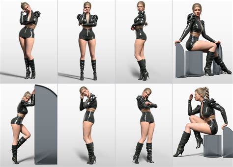 Z Dramatic Fashion Pose Mega Set For Genesis 9 And 8 Female Daz 3d