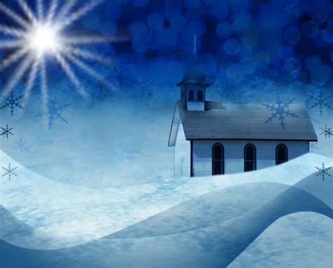 Christmas church snow scene — Stock Photo © Hannamariah #11000753