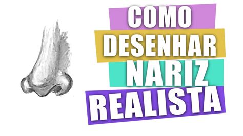 COMO DESENHAR NARIZ REALISTA TÉCNICA SOMBREADO DEGRADÊ how to