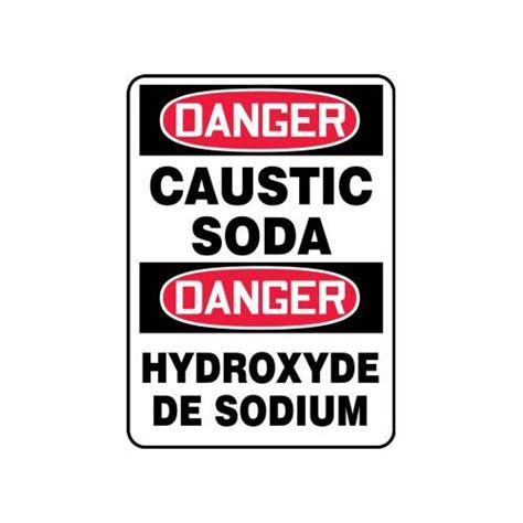 Buy Accuform Fbmchg007xp10 Bilingual Safety Sign Caustic Soda Mega