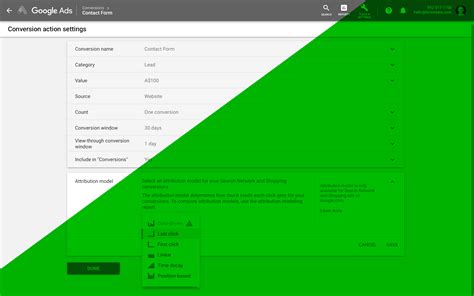 Changing Attribution Models in Google Ads
