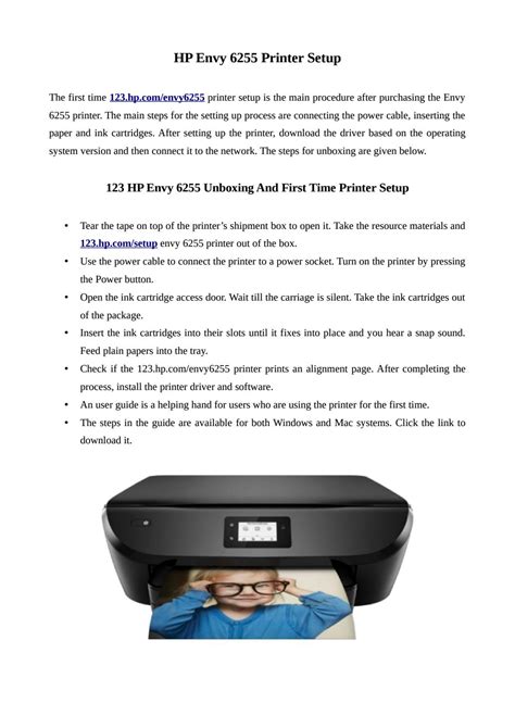 Detailed Information For Hp Envy 6255 Printer Setup By Williamchris Issuu