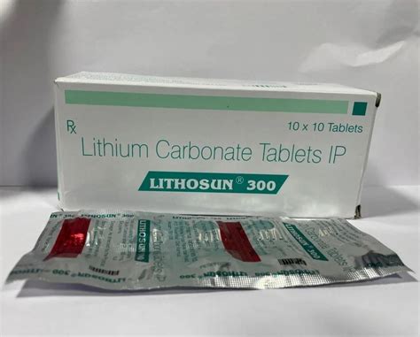 lithium carbonate tablets mg  rs box pharmaceutical