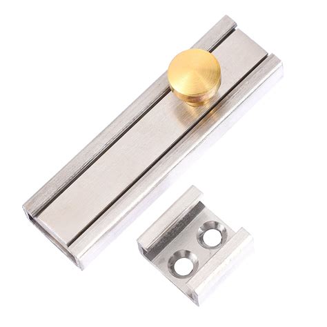 ELAYARD 1 Set Stainless Steel Door Latch Silver Locking for Bedroom