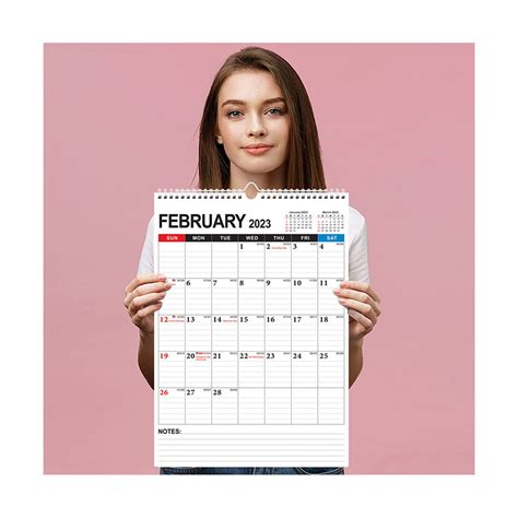 Calendrier Mural En Rouge Graphique Mod Le Calendrier Mensuel Pour