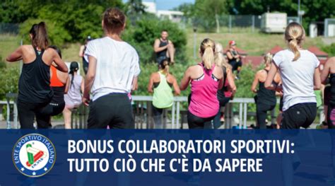 Bonus Collaboratori Sportivi Tutto Ci Che C Da Sapere Endas