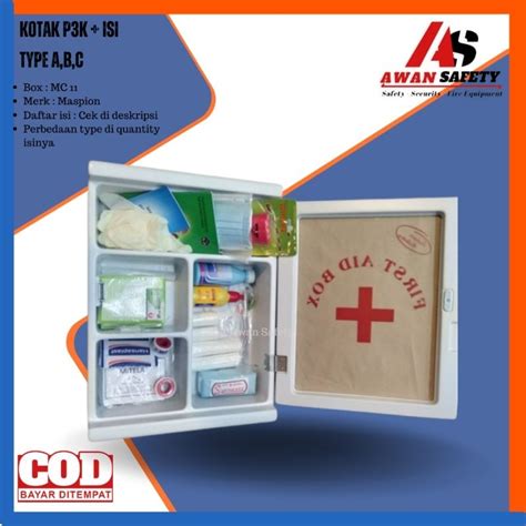 Jual Kotak Obat P3K Lengkap Isi Type A B C Full Set Box First Aid Kit