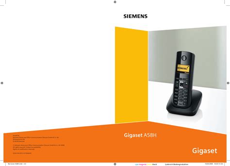 Siemens Gigaset A58H Users Manual