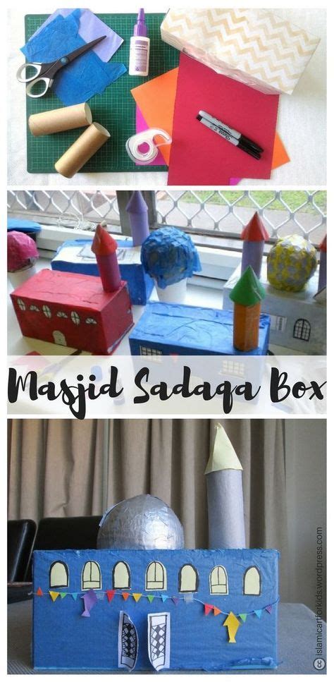 Ramadan Craft Masjid Sadaqa Box Ramadan Crafts Ramadan Kids