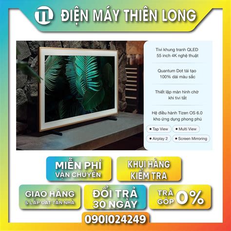 Qa55ls03ba Smart Tivi Khung Tranh The Frame Qled Samsung 4k 55 Inch