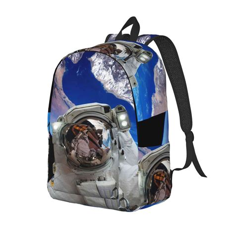 Coaee Astronaut In Outer Space For Canvas Backpack For Hiking Camping