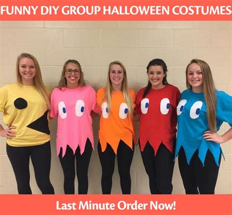 Funny Pacman Diy Group Halloween Costumes T Shirt Diy Group Halloween