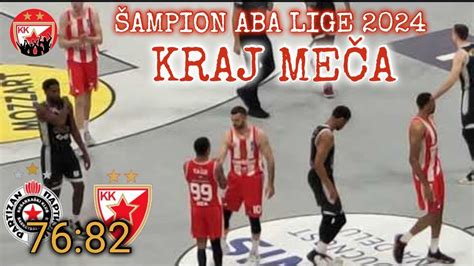 Partizan Crvena Zvezda Kraj Finalne Utakmice Aba Liga Youtube