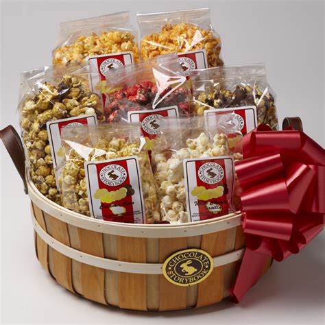 Popcorn Sampler Basket 1 - Custom, Handmade Chocolates & Gifts by ...