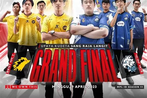 Link Live Streaming Grand Final MPL ID S11 ONIC Atau EVOS Legends Yang