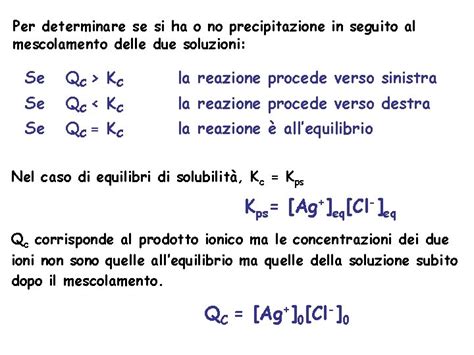 EQUILIBRI DI SOLUBILITA Solubilit La Concentrazione Del Soluto