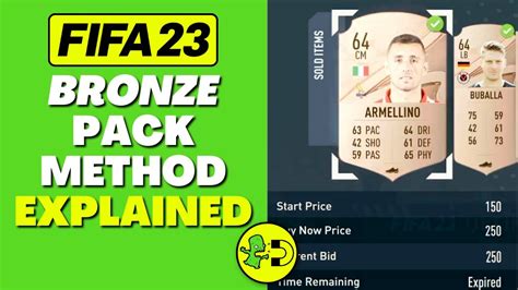 Fifa Bronze Pack Method Explained Youtube