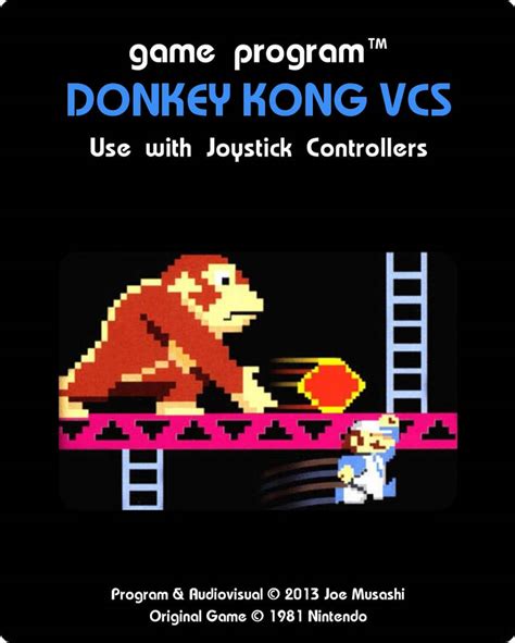 Donkey Kong Vcs Custom Atari 2600 Label By Lady Bluestreak On Deviantart