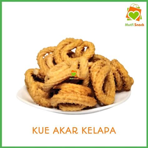 Kue Akar Kelapa 200gr Kue Kering Makanan Snack Mutfi Snack