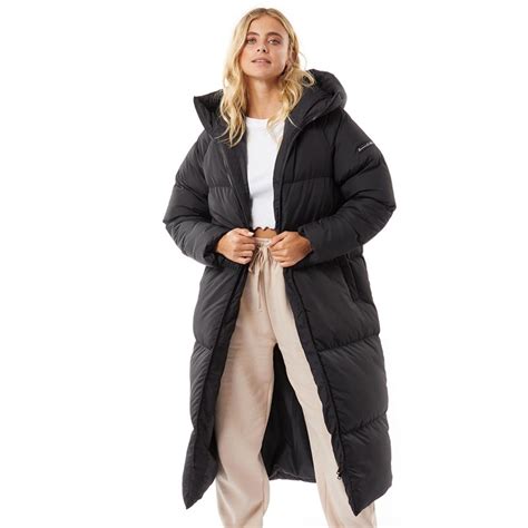 Buy Lamore Couture Womens Fields Maxi Length Puffer Coat Black