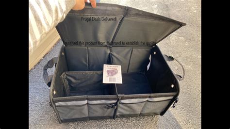 Trunk Organizer Organize Foldable Pockets Lid No Mess Mom Hack