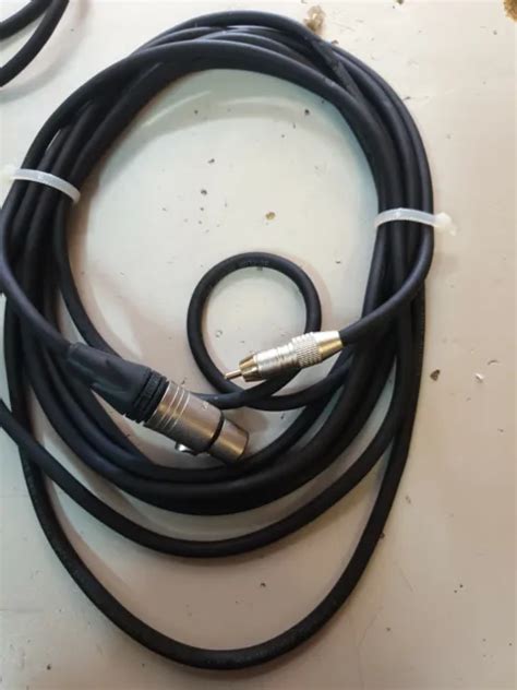 ORIGINAL XLR 3 POLIGE Buchse Auf RCA Stecker 24awg OFC Patchkabel 5