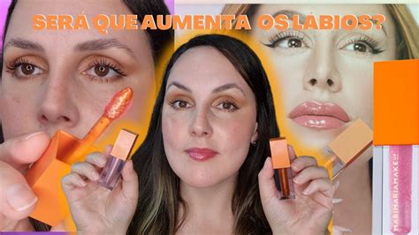 Testei Os Novos Glosses Da Mari Maria Gloss De Aumento Labial Youtube