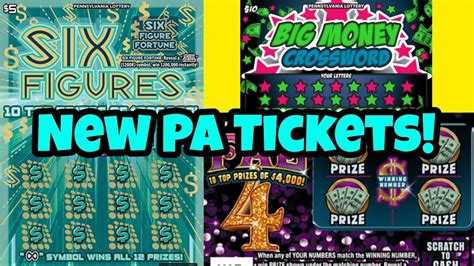 New Pa Lottery Scratch Off Tickets Youtube