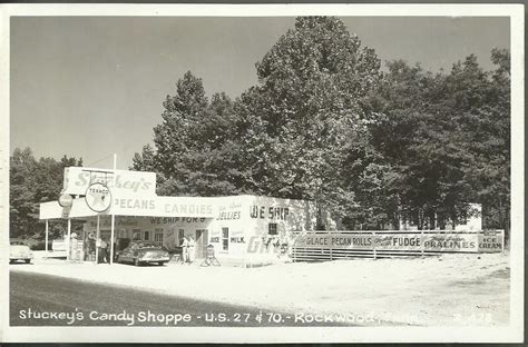 Rppc 1940s Stuckeys Texaco Gas Station U S 27 And 70 Rockwood