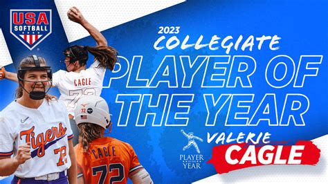 Clemsons Valerie Cagle Tabbed 2023 Usa Softball Collegiate Player Of