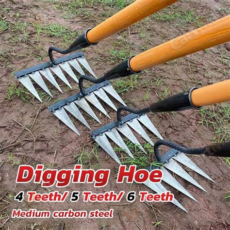 Durable Steel Hardened Handheld Weeding Tool Shovel Rake And Digging