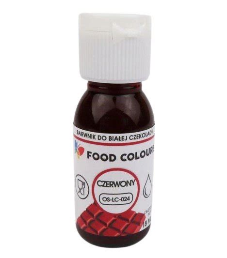 BARWNIK do czekolady i mas tłustych 18ml CZERWONY Food Colours