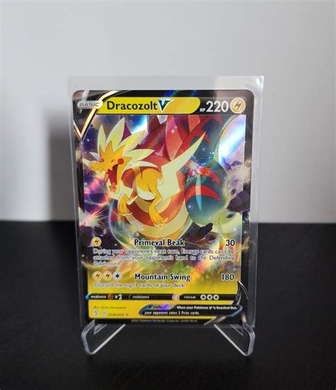 Pok Mon Tcg Dracozolt V Evolving Skies Holo Ultra Rare Ebay