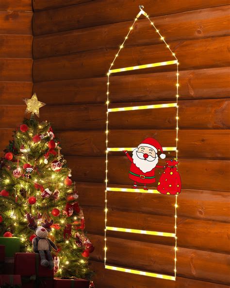 Toodour LED Christmas Lights Christmas Decorative Ladder Lights With