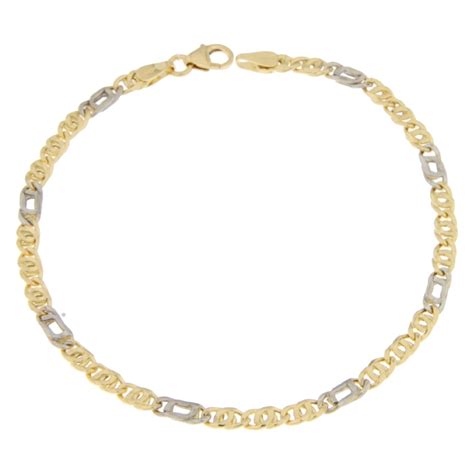 Bracciale Uomo Oro Giallo Bianco Gl Gioiellerialucchese It