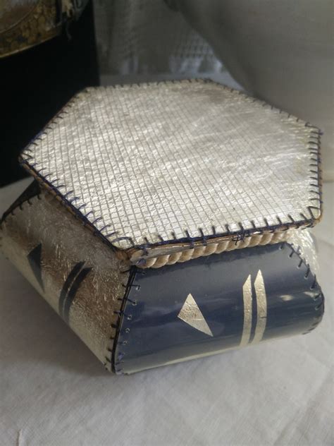 Boudoir Box Art Deco Homemade Aluminium Foil Cardboard And Etsy