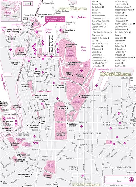 Sydney Map Walking Directions To Favourite Eateries Good Restaurants