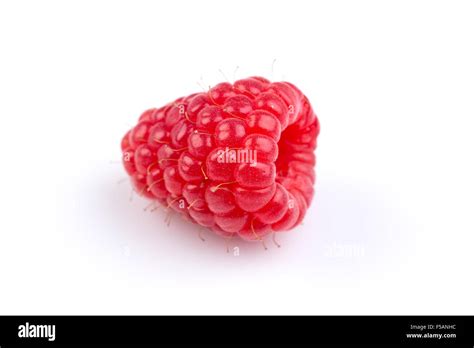 Fresh Raspberry Isolated On A White Background Stock Photo Alamy