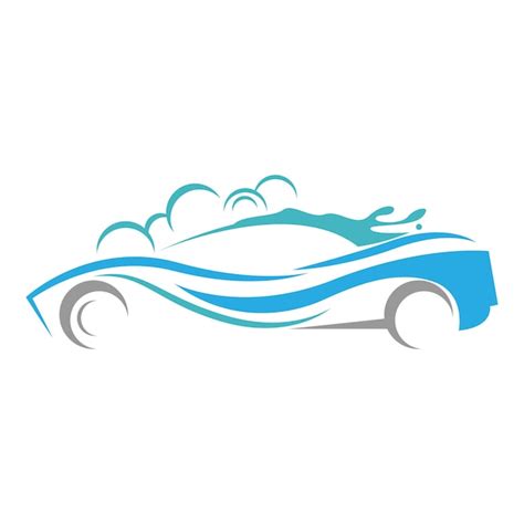 Diseño de icono de logotipo de servicio de lavado de coches Vector