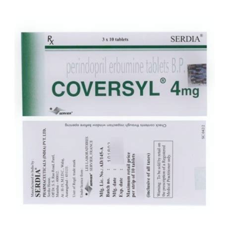 Buy Coversyl Perindopril Mg Tablets Online Aipctshop