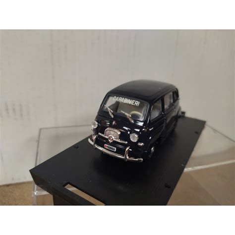 FIAT 600 MULTIPLA 1956 CARABINIERI 1 43 DeAGOSTINI BRUMM R309 BCN